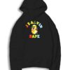 J Balvin x Bape Ape Colorful Logo Hoodie