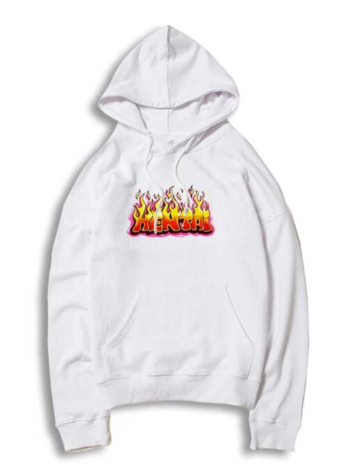 Japanese Anime Hentai Flames Logo Hoodie