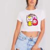 Japanese Maneki Neko Daruma Kawaii Crop Top Shirt