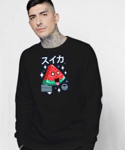 Japanese Suika Kawaii Watermelon Sweatshirt