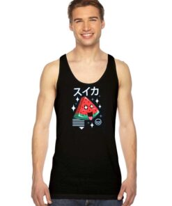 Japanese Suika Kawaii Watermelon Tank Top