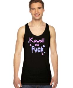 Kawaii As Fuck Dripping Star Tank Top