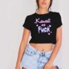 Kawaii As Fuck Dripping Star Crop Top Shirt