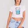 Kawaii Bipolar Glass Of Water Crop Top Shirt