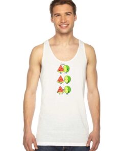 Kawaii First Kiss Watermelon Lemon Tank Top