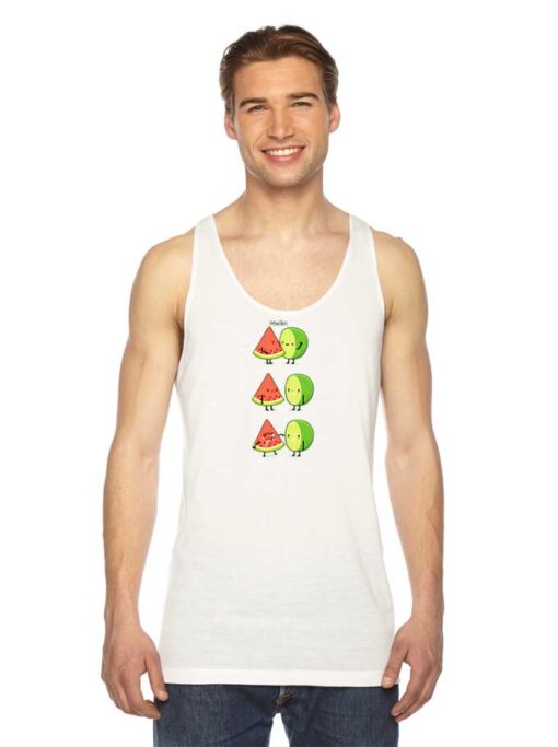 Kawaii First Kiss Watermelon Lemon Tank Top