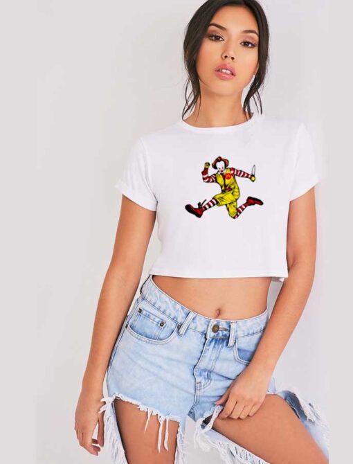 Killer Ronald Loving It McDonalds Crop Top Shirt