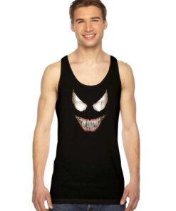 Marvel Venom Big Face Grin Halloween Logo Tank Top