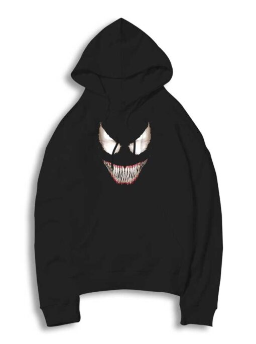 Marvel Venom Big Face Grin Halloween Logo Hoodie