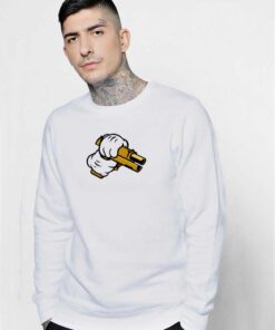 Mickey Mouse Cock A Handgun Sweatshirt