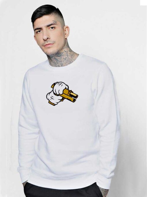 Mickey Mouse Cock A Handgun Sweatshirt