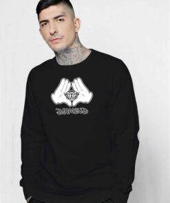 Mickey Mouse Hand Diamond Logo Sweatshirt