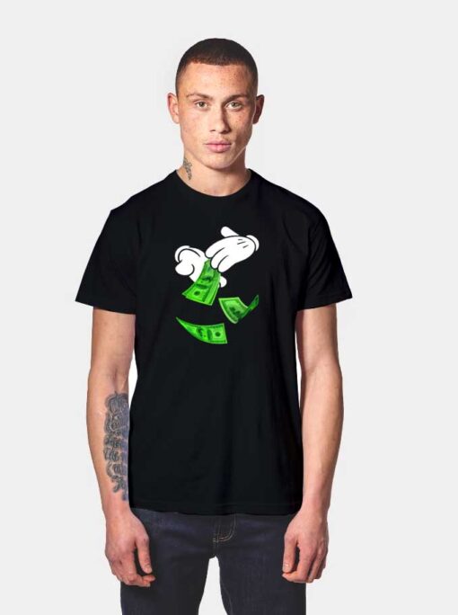 Mickey Mouse Make it Rain Money T Shirt