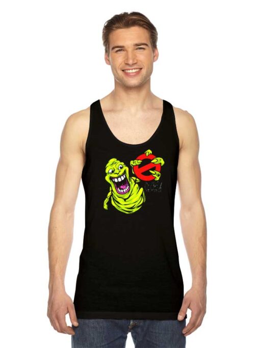 Monster Slimer Ghostbusters Logo Tank Top