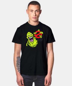 Monster Slimer Ghostbusters Logo T Shirt