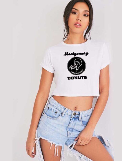 Montgomery Donuts Take Home A Dozen Crop Top Shirt