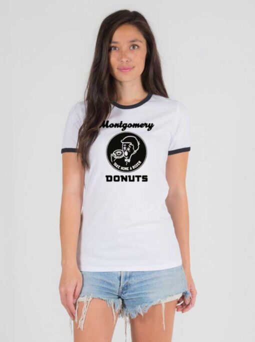 Montgomery Donuts Take Home A Dozen Ringer Tee