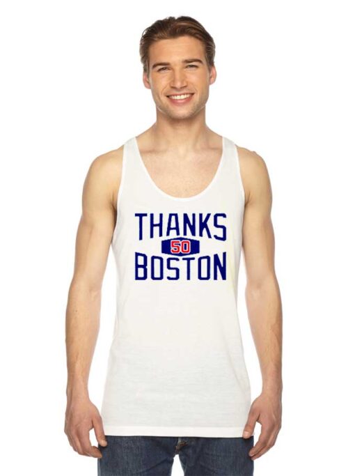 Mookie Betts Thanks Boston 50 Tank Top