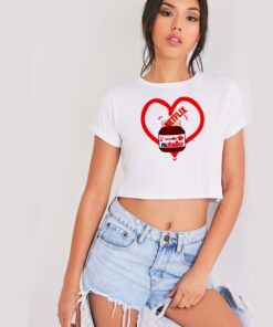 Netflix & Nutella Chilled It Love Crop Top Shirt