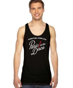 Panic At The Disco Logo Cover Tank Top