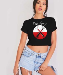 Pink Floyd Hammers Mad Flag Crop Top Shirt