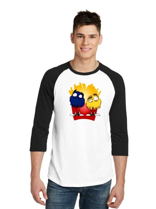 Potato Fry Guys McDonands Mascot Raglan Tee