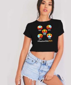 Pumpkin How To Use Mask Teacher Life 2020 Crop Top Shirt