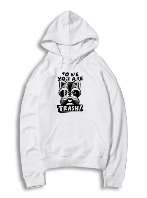 Raccoon To Me You Are Trash Love Hoodie