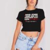 Rock Stars Come And Go Eddie Van Halen Crop Top Shirt