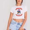 Save Our Democracy Uncle Sam Eagle Crop Top Shirt