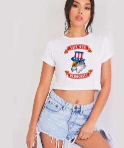 Save Our Democracy Uncle Sam Eagle Crop Top Shirt