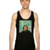 Sitting Bull In Liquid Green Painting Tank Top