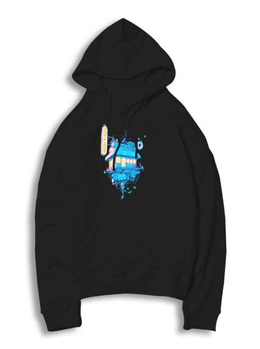 Space Donuts Store Cyberpunk Hoodie