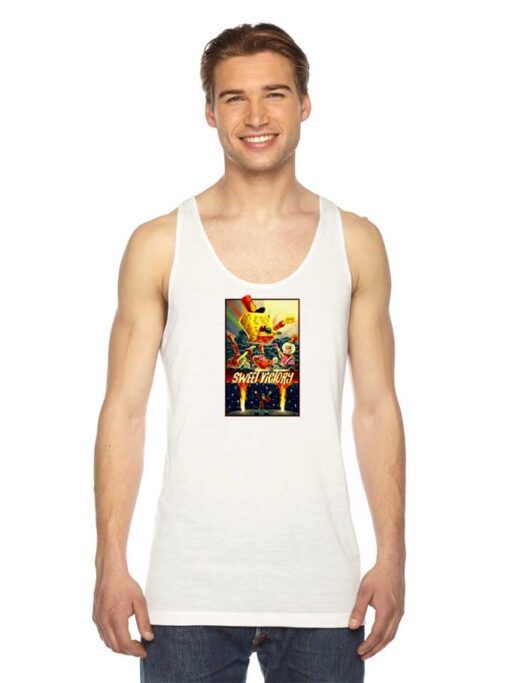 Sweet Victory Band Poster Spongebob Tank Top