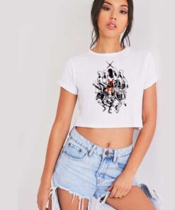 Sword Reflection Killer Anime Girl Crop Top Shirt