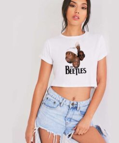 The Beetles Funny Black Guys Crop Top Shirt