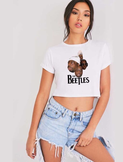 The Beetles Funny Black Guys Crop Top Shirt