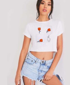 The Life Of Ghost Tulip Flower Halloween Crop Top Shirt