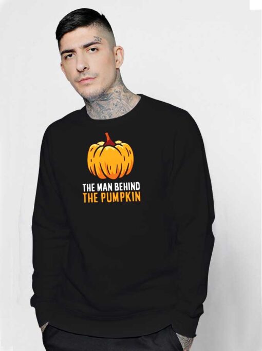 The Man Behind The Pumpkin Halloween Sweatshirt