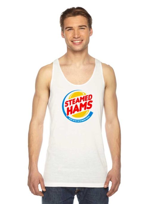 The Simpsons Steamed Hams Burger King Tank Top