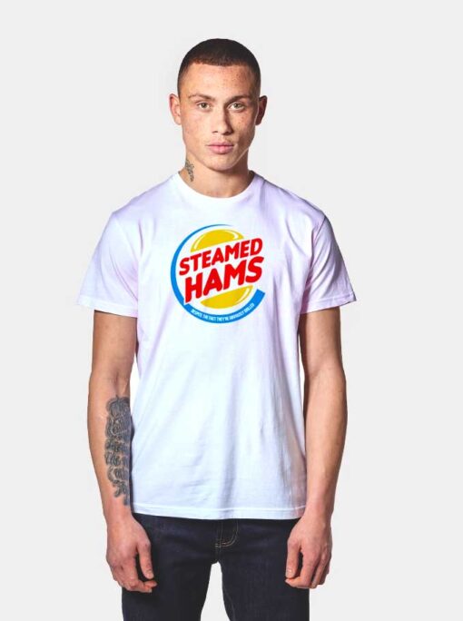 The Simpsons Steamed Hams Burger King T Shirt