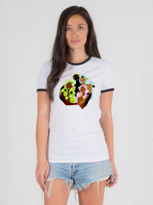 Together Black Girls Sisterhood Ringer Tee