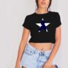 Tom Landry Dallas Cowboys Star Logo Crop Top Shirt