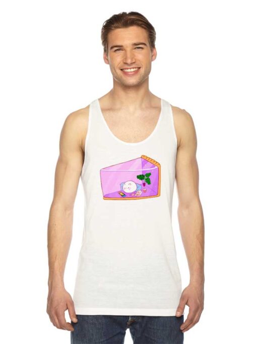 Translucent Pie Kawaii Cat Tank Top