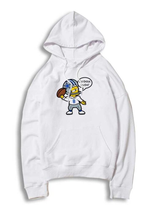 Troy Aikman Bart Simpson Football Hoodie