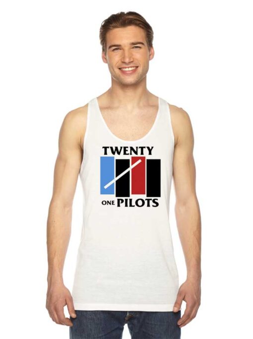 Twenty One Pilots Black Flag Logo Tank Top