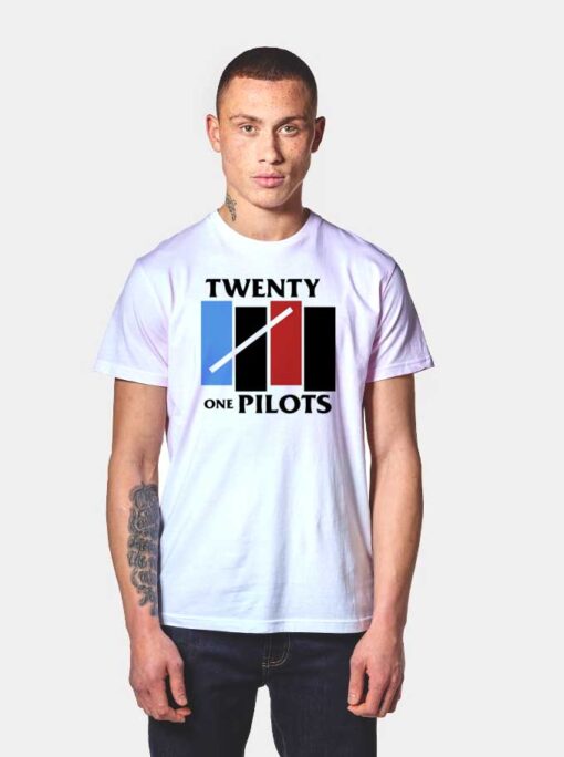 Twenty One Pilots Black Flag Logo T Shirt