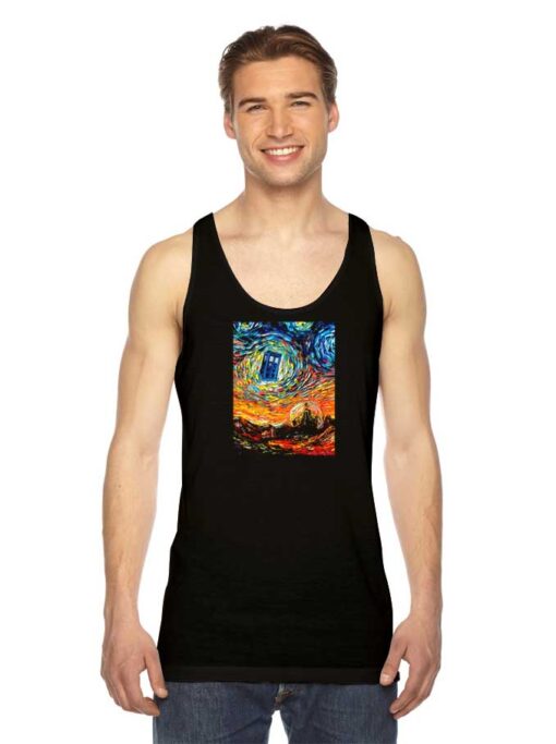 Van Gogh Never Saw Gallifrey Starry Night Tank Top