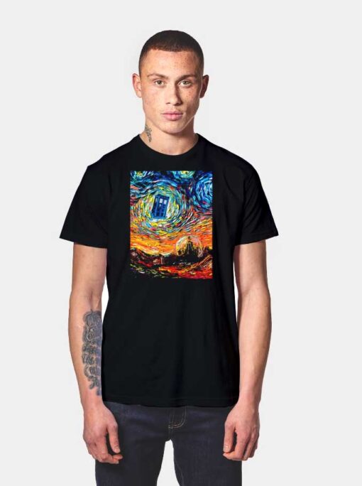 Van Gogh Never Saw Gallifrey Starry Night T Shirt