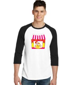 Vintage Happy Meal McDonalds Clown Raglan Tee